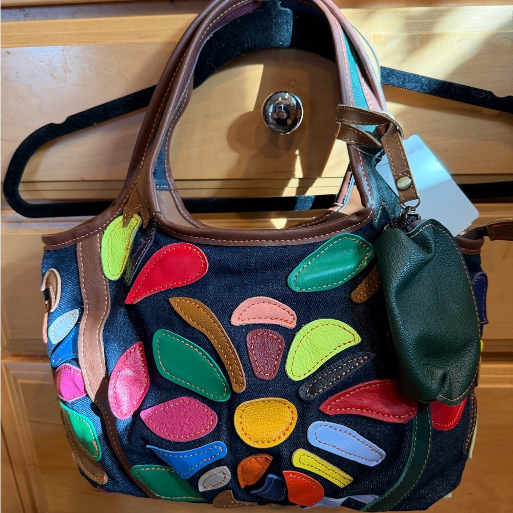 Ameri leather Colorful Floral Women's Bag